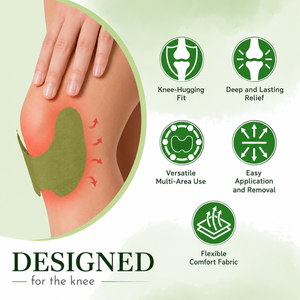 Ankhveda Knee Pain Relief Patch – Original & Organic Instant Joint Pain Relief (20 Patches)